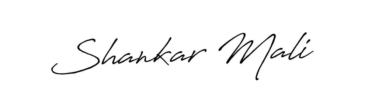 Shankar Mali stylish signature style. Best Handwritten Sign (Antro_Vectra_Bolder) for my name. Handwritten Signature Collection Ideas for my name Shankar Mali. Shankar Mali signature style 7 images and pictures png