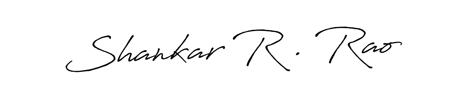 if you are searching for the best signature style for your name Shankar R . Rao. so please give up your signature search. here we have designed multiple signature styles  using Antro_Vectra_Bolder. Shankar R . Rao signature style 7 images and pictures png