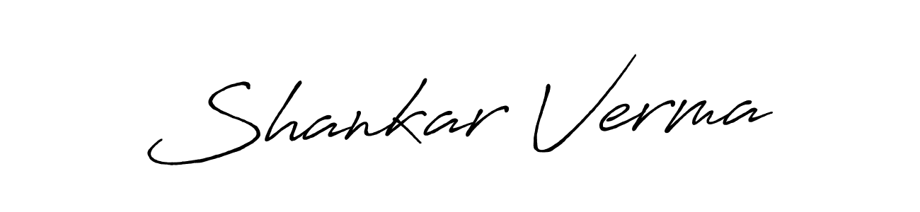Make a beautiful signature design for name Shankar Verma. With this signature (Antro_Vectra_Bolder) style, you can create a handwritten signature for free. Shankar Verma signature style 7 images and pictures png
