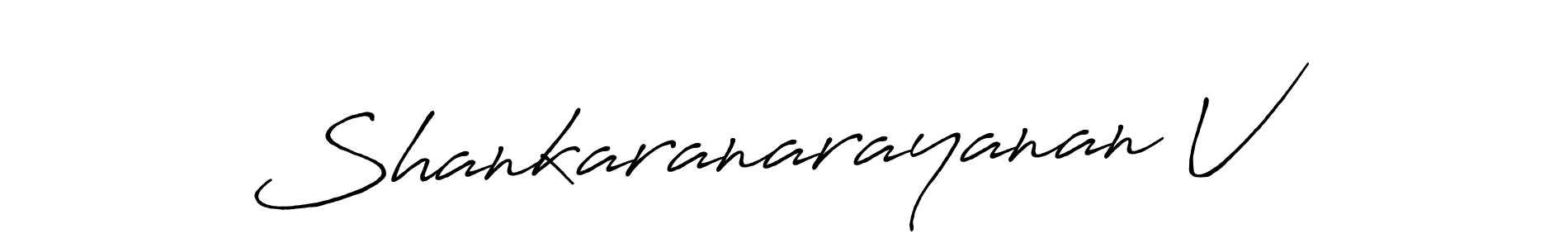 Also we have Shankaranarayanan V name is the best signature style. Create professional handwritten signature collection using Antro_Vectra_Bolder autograph style. Shankaranarayanan V signature style 7 images and pictures png