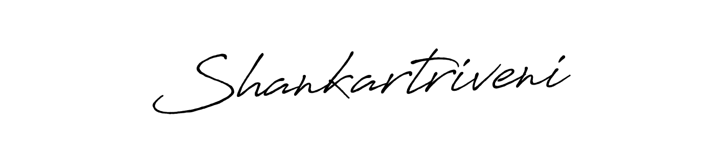 How to make Shankartriveni name signature. Use Antro_Vectra_Bolder style for creating short signs online. This is the latest handwritten sign. Shankartriveni signature style 7 images and pictures png
