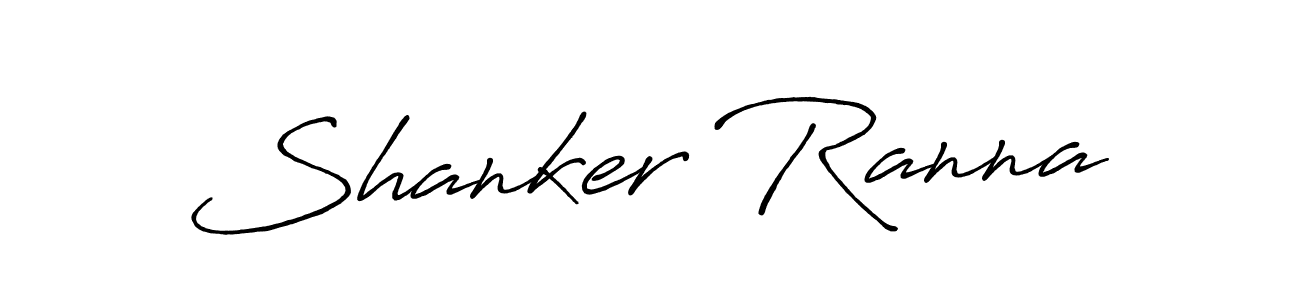 Make a beautiful signature design for name Shanker Ranna. With this signature (Antro_Vectra_Bolder) style, you can create a handwritten signature for free. Shanker Ranna signature style 7 images and pictures png