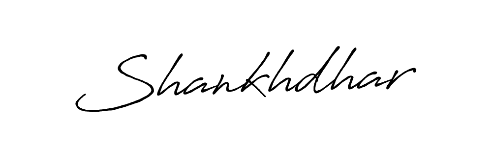 Shankhdhar stylish signature style. Best Handwritten Sign (Antro_Vectra_Bolder) for my name. Handwritten Signature Collection Ideas for my name Shankhdhar. Shankhdhar signature style 7 images and pictures png