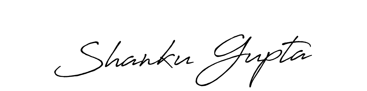 Also we have Shanku Gupta name is the best signature style. Create professional handwritten signature collection using Antro_Vectra_Bolder autograph style. Shanku Gupta signature style 7 images and pictures png