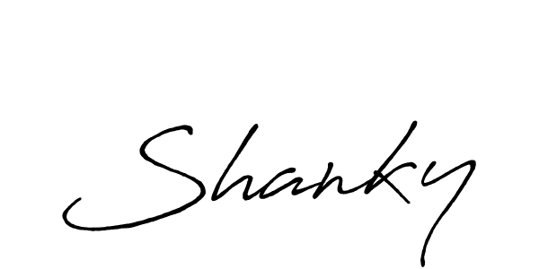 The best way (Antro_Vectra_Bolder) to make a short signature is to pick only two or three words in your name. The name Shanky include a total of six letters. For converting this name. Shanky signature style 7 images and pictures png