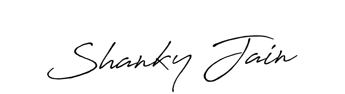 Make a beautiful signature design for name Shanky Jain. Use this online signature maker to create a handwritten signature for free. Shanky Jain signature style 7 images and pictures png