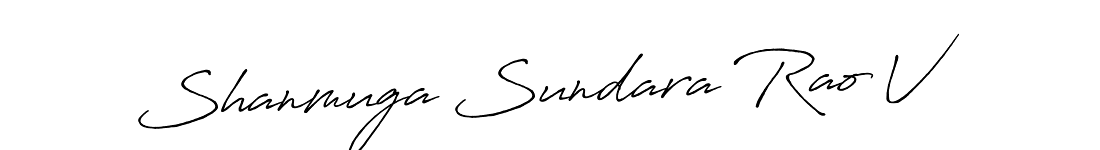 Make a beautiful signature design for name Shanmuga Sundara Rao V. Use this online signature maker to create a handwritten signature for free. Shanmuga Sundara Rao V signature style 7 images and pictures png