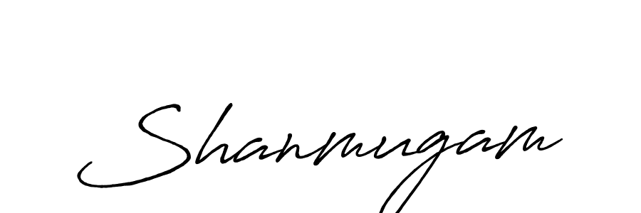 Make a beautiful signature design for name Shanmugam. With this signature (Antro_Vectra_Bolder) style, you can create a handwritten signature for free. Shanmugam signature style 7 images and pictures png