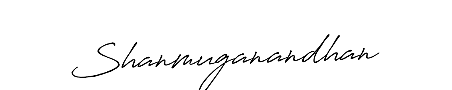 Create a beautiful signature design for name Shanmuganandhan. With this signature (Antro_Vectra_Bolder) fonts, you can make a handwritten signature for free. Shanmuganandhan signature style 7 images and pictures png