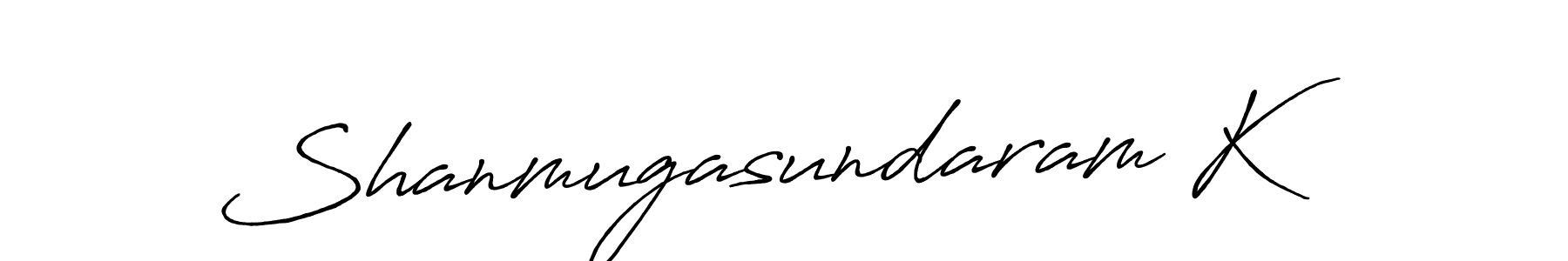 Also we have Shanmugasundaram K name is the best signature style. Create professional handwritten signature collection using Antro_Vectra_Bolder autograph style. Shanmugasundaram K signature style 7 images and pictures png