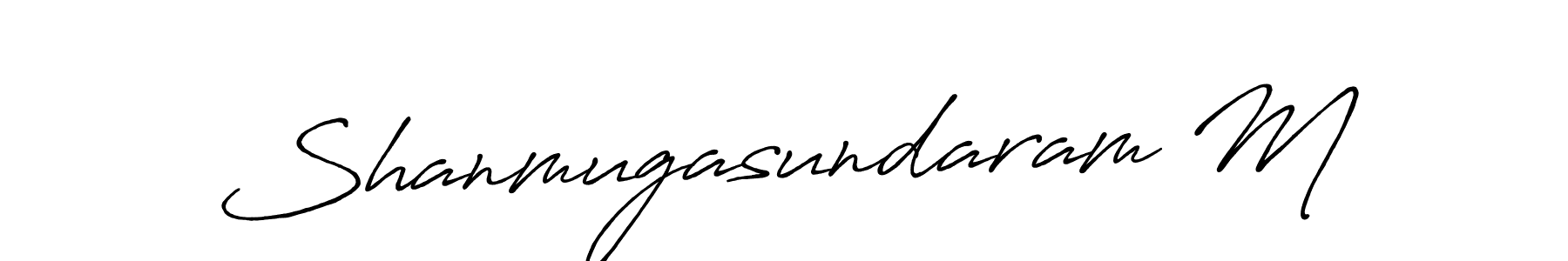 Shanmugasundaram M stylish signature style. Best Handwritten Sign (Antro_Vectra_Bolder) for my name. Handwritten Signature Collection Ideas for my name Shanmugasundaram M. Shanmugasundaram M signature style 7 images and pictures png