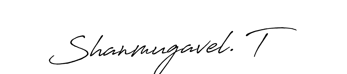 Make a beautiful signature design for name Shanmugavel. T. With this signature (Antro_Vectra_Bolder) style, you can create a handwritten signature for free. Shanmugavel. T signature style 7 images and pictures png