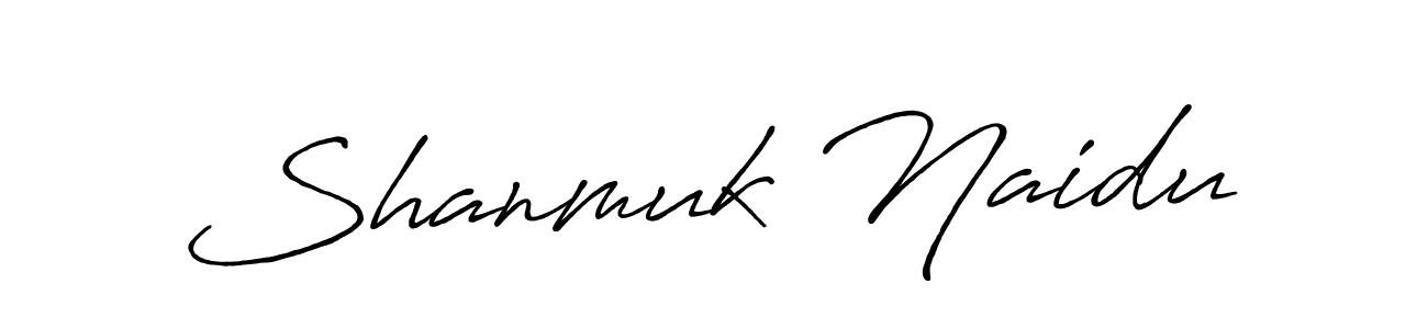 Use a signature maker to create a handwritten signature online. With this signature software, you can design (Antro_Vectra_Bolder) your own signature for name Shanmuk Naidu. Shanmuk Naidu signature style 7 images and pictures png