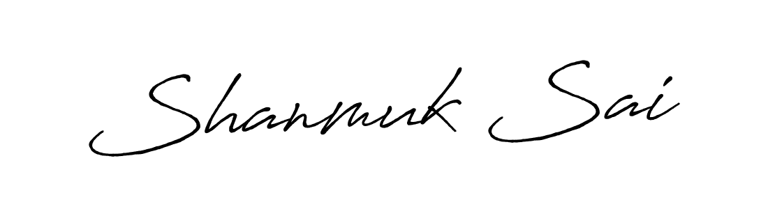 Also You can easily find your signature by using the search form. We will create Shanmuk Sai name handwritten signature images for you free of cost using Antro_Vectra_Bolder sign style. Shanmuk Sai signature style 7 images and pictures png