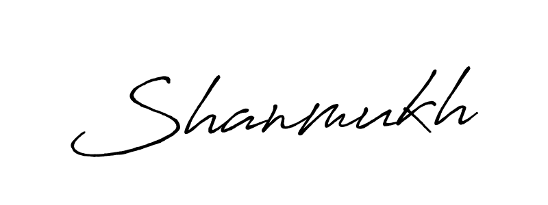 Create a beautiful signature design for name Shanmukh. With this signature (Antro_Vectra_Bolder) fonts, you can make a handwritten signature for free. Shanmukh signature style 7 images and pictures png