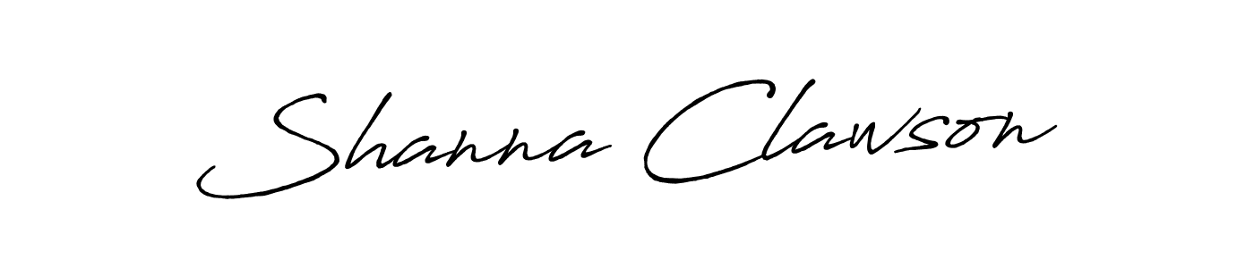 Shanna Clawson stylish signature style. Best Handwritten Sign (Antro_Vectra_Bolder) for my name. Handwritten Signature Collection Ideas for my name Shanna Clawson. Shanna Clawson signature style 7 images and pictures png