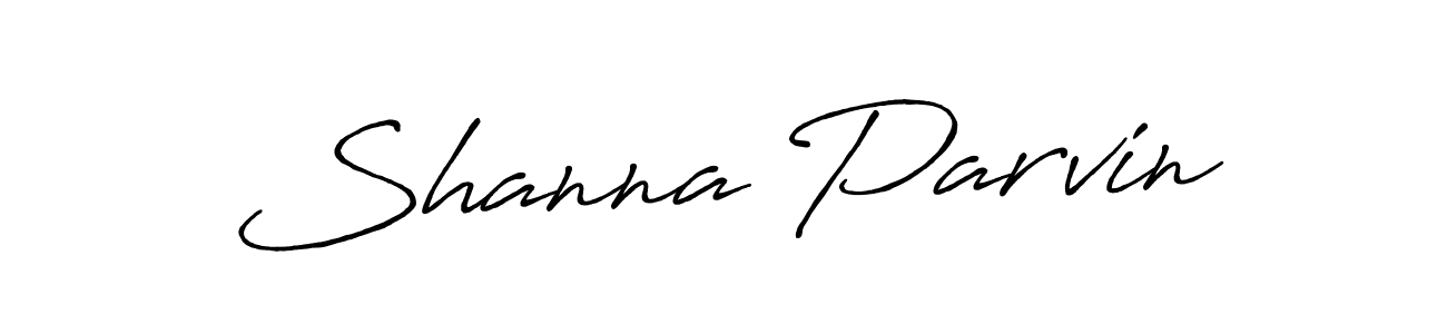Create a beautiful signature design for name Shanna Parvin. With this signature (Antro_Vectra_Bolder) fonts, you can make a handwritten signature for free. Shanna Parvin signature style 7 images and pictures png