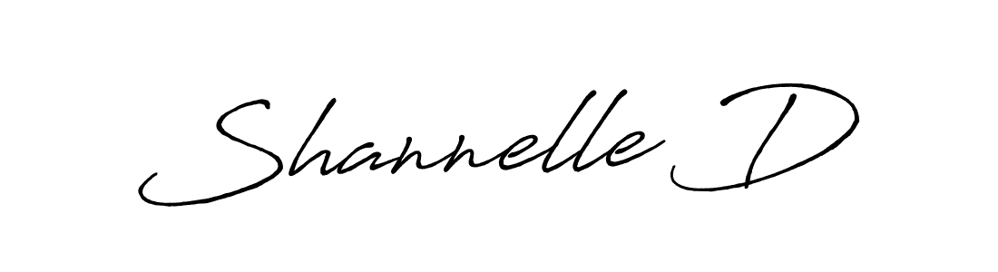 Use a signature maker to create a handwritten signature online. With this signature software, you can design (Antro_Vectra_Bolder) your own signature for name Shannelle D. Shannelle D signature style 7 images and pictures png