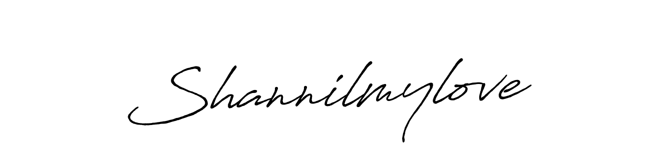 Also we have Shannilmylove name is the best signature style. Create professional handwritten signature collection using Antro_Vectra_Bolder autograph style. Shannilmylove signature style 7 images and pictures png