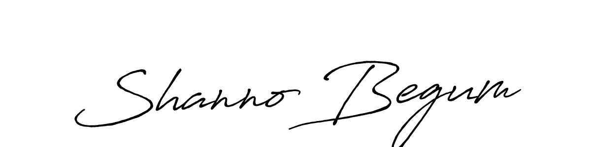 Make a beautiful signature design for name Shanno Begum. Use this online signature maker to create a handwritten signature for free. Shanno Begum signature style 7 images and pictures png