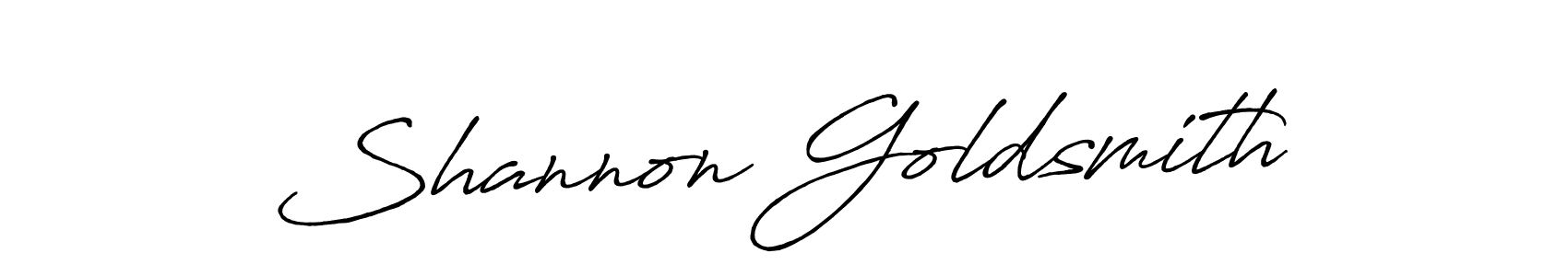How to make Shannon Goldsmith name signature. Use Antro_Vectra_Bolder style for creating short signs online. This is the latest handwritten sign. Shannon Goldsmith signature style 7 images and pictures png