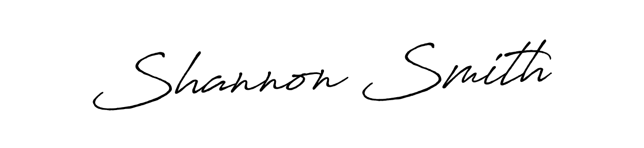 Create a beautiful signature design for name Shannon Smith. With this signature (Antro_Vectra_Bolder) fonts, you can make a handwritten signature for free. Shannon Smith signature style 7 images and pictures png