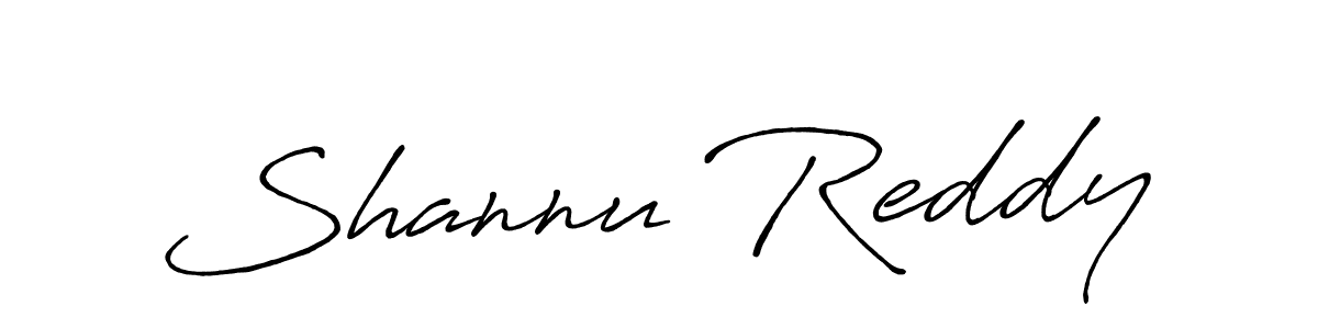 Make a beautiful signature design for name Shannu Reddy. With this signature (Antro_Vectra_Bolder) style, you can create a handwritten signature for free. Shannu Reddy signature style 7 images and pictures png