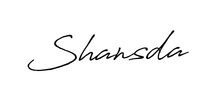 How to make Shansda signature? Antro_Vectra_Bolder is a professional autograph style. Create handwritten signature for Shansda name. Shansda signature style 7 images and pictures png