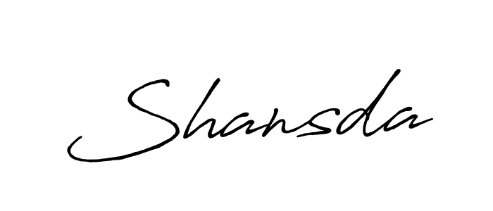 How to make Shansda signature? Antro_Vectra_Bolder is a professional autograph style. Create handwritten signature for Shansda name. Shansda signature style 7 images and pictures png