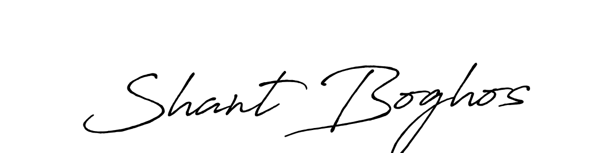 The best way (Antro_Vectra_Bolder) to make a short signature is to pick only two or three words in your name. The name Shant Boghos include a total of six letters. For converting this name. Shant Boghos signature style 7 images and pictures png