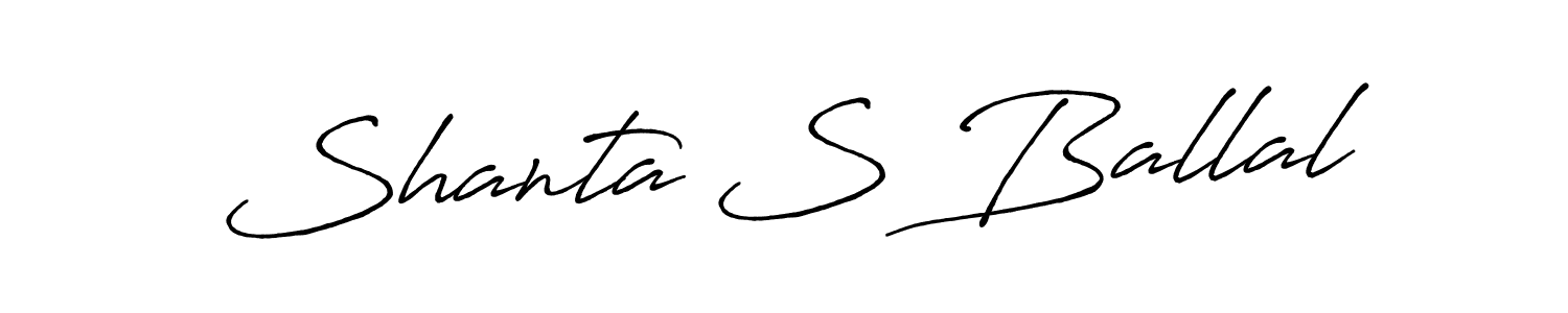 Make a beautiful signature design for name Shanta S Ballal. Use this online signature maker to create a handwritten signature for free. Shanta S Ballal signature style 7 images and pictures png