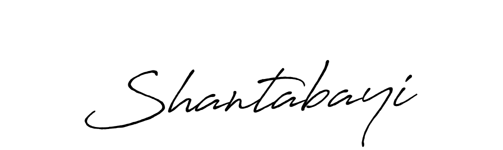 Also we have Shantabayi name is the best signature style. Create professional handwritten signature collection using Antro_Vectra_Bolder autograph style. Shantabayi signature style 7 images and pictures png