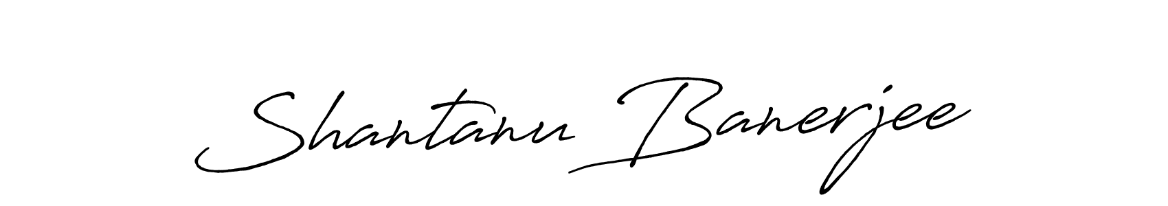 Shantanu Banerjee stylish signature style. Best Handwritten Sign (Antro_Vectra_Bolder) for my name. Handwritten Signature Collection Ideas for my name Shantanu Banerjee. Shantanu Banerjee signature style 7 images and pictures png