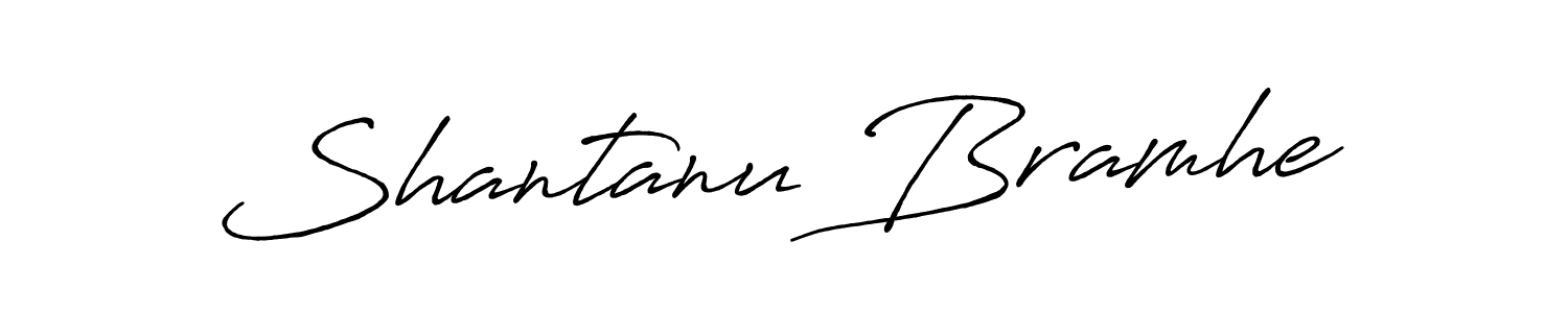 Shantanu Bramhe stylish signature style. Best Handwritten Sign (Antro_Vectra_Bolder) for my name. Handwritten Signature Collection Ideas for my name Shantanu Bramhe. Shantanu Bramhe signature style 7 images and pictures png