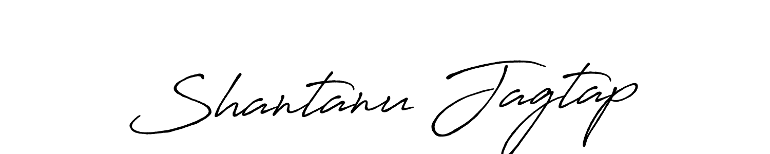 Create a beautiful signature design for name Shantanu Jagtap. With this signature (Antro_Vectra_Bolder) fonts, you can make a handwritten signature for free. Shantanu Jagtap signature style 7 images and pictures png