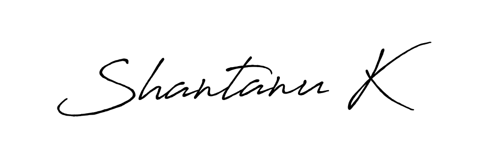 How to make Shantanu K signature? Antro_Vectra_Bolder is a professional autograph style. Create handwritten signature for Shantanu K name. Shantanu K signature style 7 images and pictures png