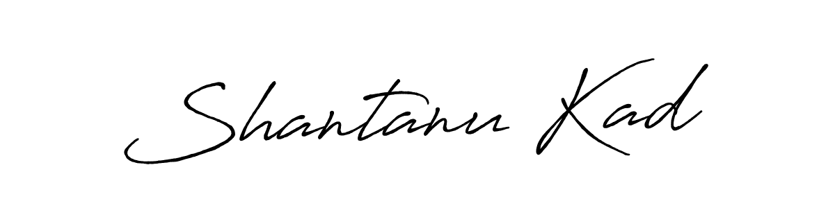 How to make Shantanu Kad signature? Antro_Vectra_Bolder is a professional autograph style. Create handwritten signature for Shantanu Kad name. Shantanu Kad signature style 7 images and pictures png
