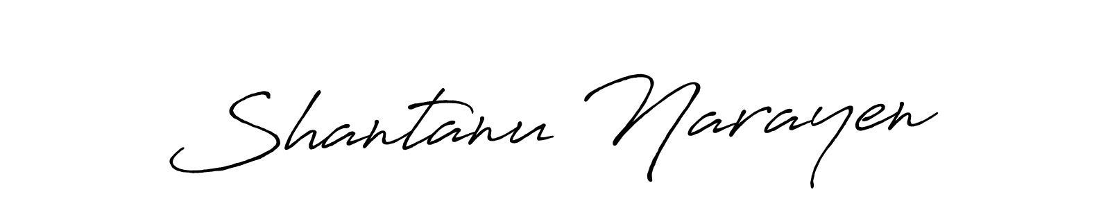 Make a beautiful signature design for name Shantanu Narayen. With this signature (Antro_Vectra_Bolder) style, you can create a handwritten signature for free. Shantanu Narayen signature style 7 images and pictures png