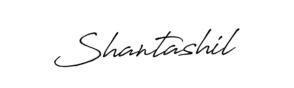Make a beautiful signature design for name Shantashil. With this signature (Antro_Vectra_Bolder) style, you can create a handwritten signature for free. Shantashil signature style 7 images and pictures png
