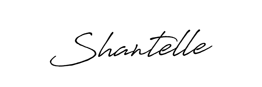 How to make Shantelle name signature. Use Antro_Vectra_Bolder style for creating short signs online. This is the latest handwritten sign. Shantelle signature style 7 images and pictures png
