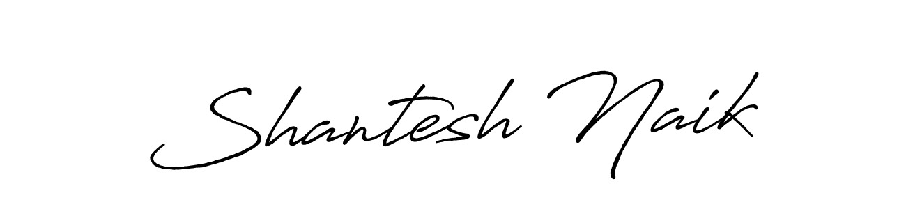 The best way (Antro_Vectra_Bolder) to make a short signature is to pick only two or three words in your name. The name Shantesh Naik include a total of six letters. For converting this name. Shantesh Naik signature style 7 images and pictures png
