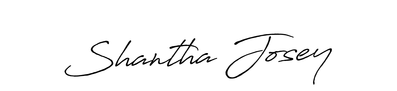 Make a beautiful signature design for name Shantha Josey. With this signature (Antro_Vectra_Bolder) style, you can create a handwritten signature for free. Shantha Josey signature style 7 images and pictures png