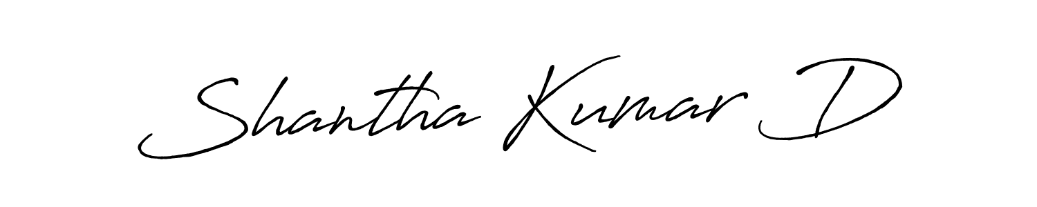 Also we have Shantha Kumar D name is the best signature style. Create professional handwritten signature collection using Antro_Vectra_Bolder autograph style. Shantha Kumar D signature style 7 images and pictures png