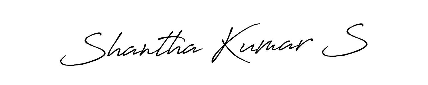 Make a short Shantha Kumar S signature style. Manage your documents anywhere anytime using Antro_Vectra_Bolder. Create and add eSignatures, submit forms, share and send files easily. Shantha Kumar S signature style 7 images and pictures png