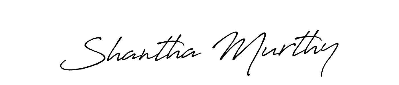 The best way (Antro_Vectra_Bolder) to make a short signature is to pick only two or three words in your name. The name Shantha Murthy include a total of six letters. For converting this name. Shantha Murthy signature style 7 images and pictures png