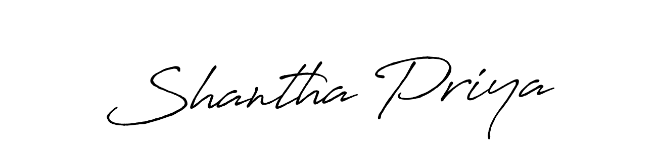 Also we have Shantha Priya name is the best signature style. Create professional handwritten signature collection using Antro_Vectra_Bolder autograph style. Shantha Priya signature style 7 images and pictures png