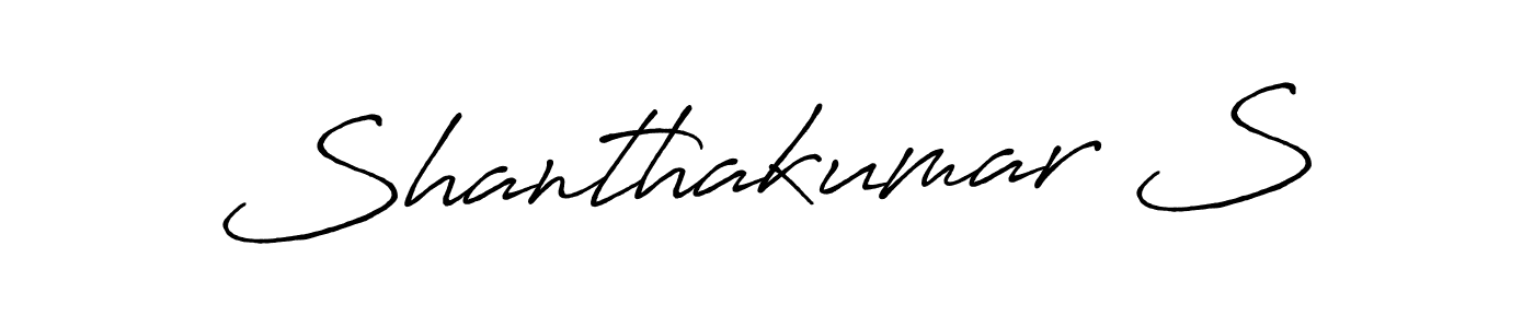 Similarly Antro_Vectra_Bolder is the best handwritten signature design. Signature creator online .You can use it as an online autograph creator for name Shanthakumar S. Shanthakumar S signature style 7 images and pictures png