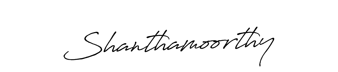 Also we have Shanthamoorthy name is the best signature style. Create professional handwritten signature collection using Antro_Vectra_Bolder autograph style. Shanthamoorthy signature style 7 images and pictures png