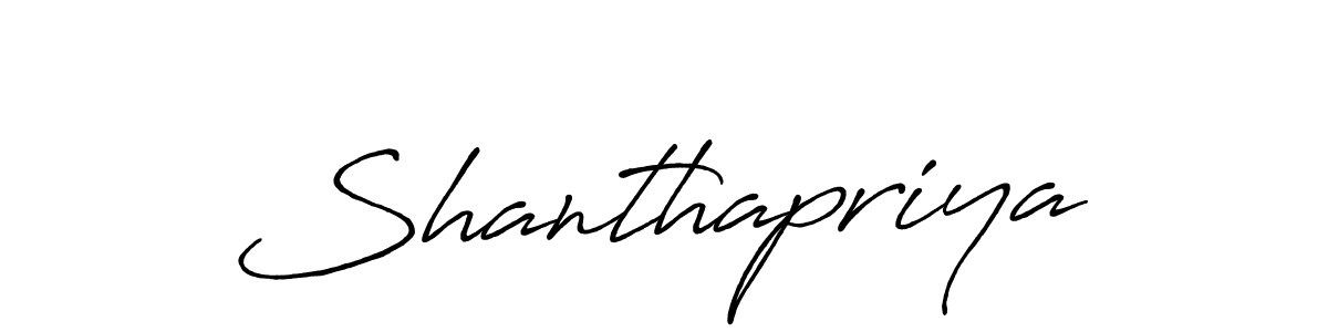 Design your own signature with our free online signature maker. With this signature software, you can create a handwritten (Antro_Vectra_Bolder) signature for name Shanthapriya. Shanthapriya signature style 7 images and pictures png