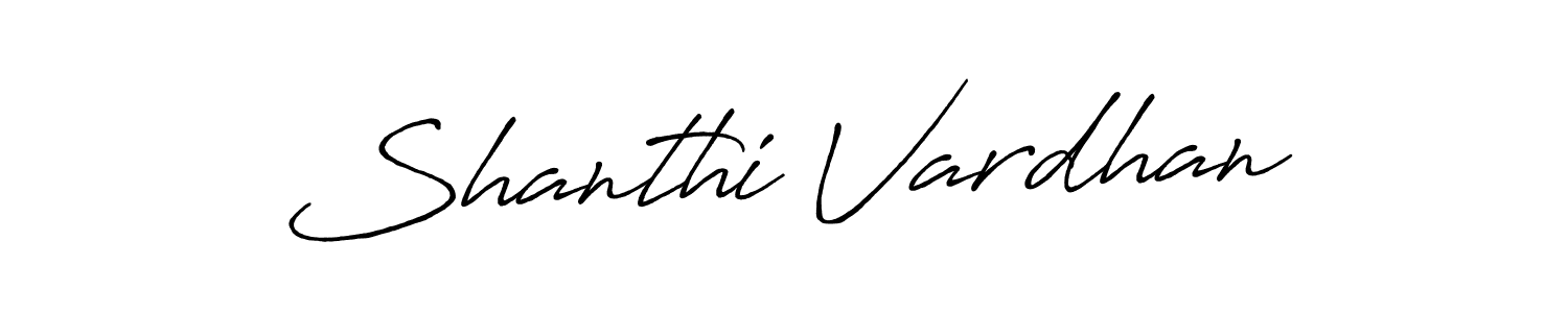 It looks lik you need a new signature style for name Shanthi Vardhan. Design unique handwritten (Antro_Vectra_Bolder) signature with our free signature maker in just a few clicks. Shanthi Vardhan signature style 7 images and pictures png